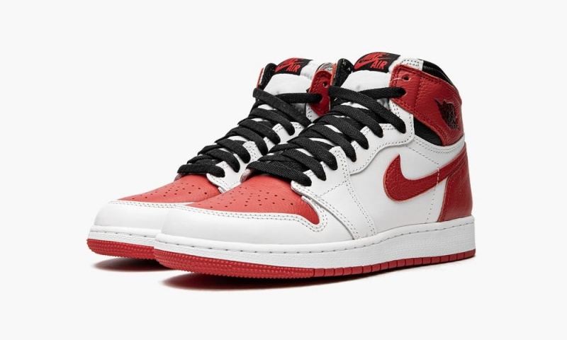 Nike Air Jordan 1 Retro GS 'Heritage' Schoenen Kinderen Wit Rood Zwart Nederland | 097682-FSY