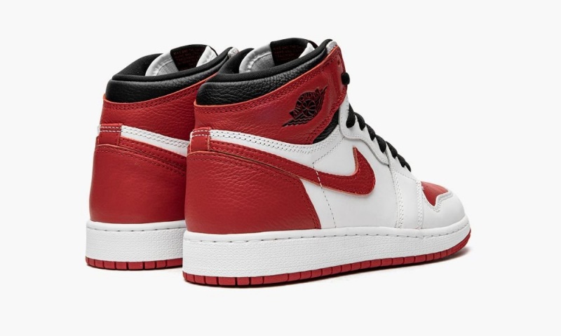 Nike Air Jordan 1 Retro GS 'Heritage' Schoenen Kinderen Wit Rood Zwart Nederland | 097682-FSY