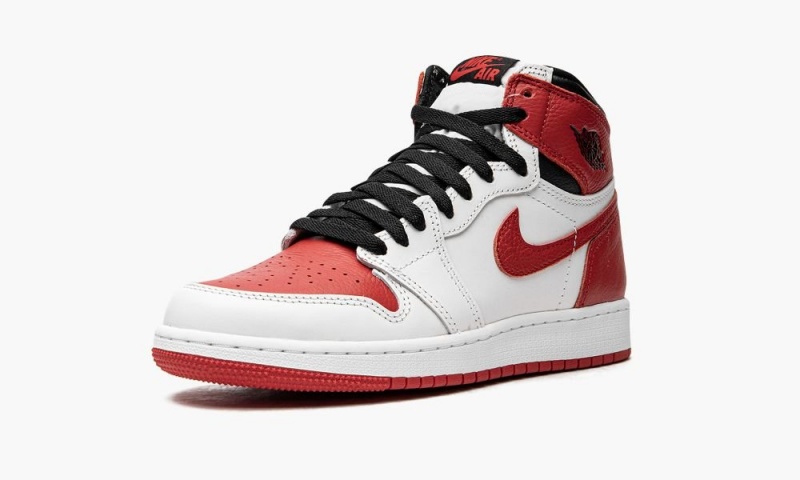 Nike Air Jordan 1 Retro GS 'Heritage' Schoenen Kinderen Wit Rood Zwart Nederland | 097682-FSY