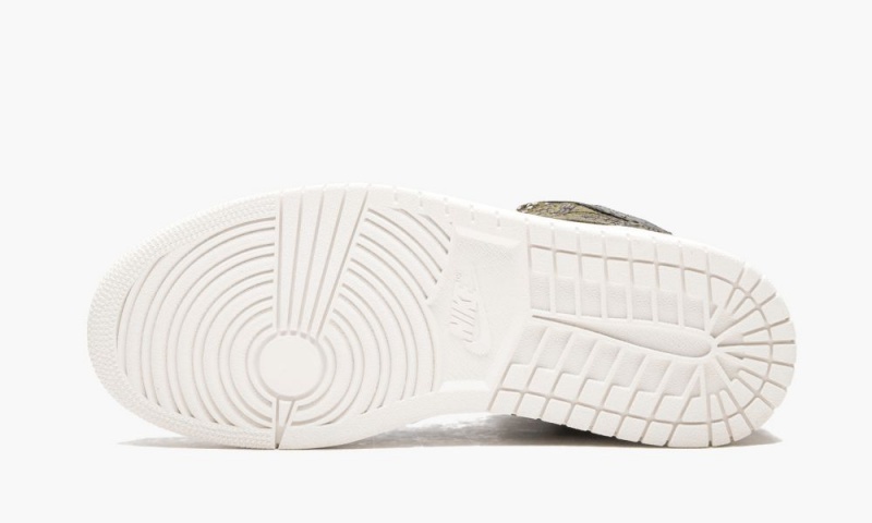Nike Air Jordan 1 Retro Hi Pre 'Snakeskin' Schoenen Dames Olijfgroen Zwart Nederland | 487502-WTB