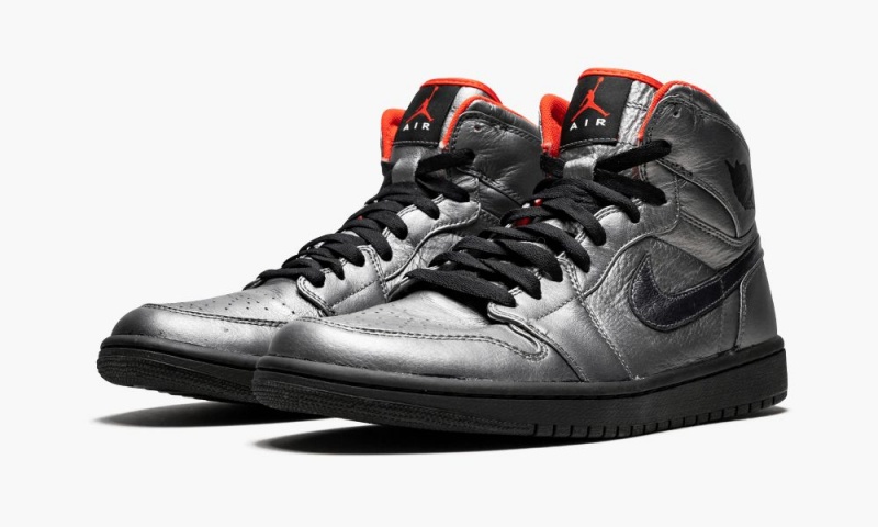 Nike Air Jordan 1 Retro Hi Premier Schoenen Heren Blauw Grijs Zwart Oranje Nederland | 390268-JHE
