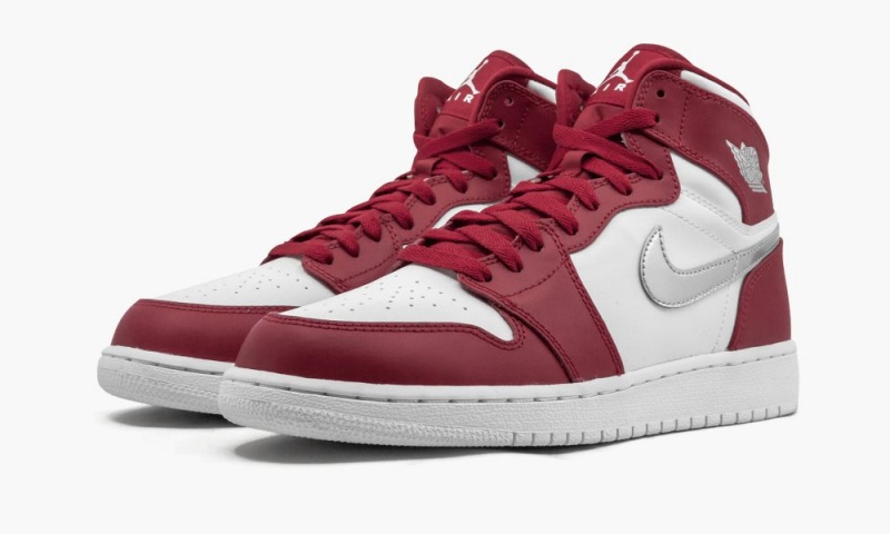 Nike Air Jordan 1 Retro High BG 'Silver Medal' Schoenen Kinderen Rood Metal Wit Nederland | 729156-IQT