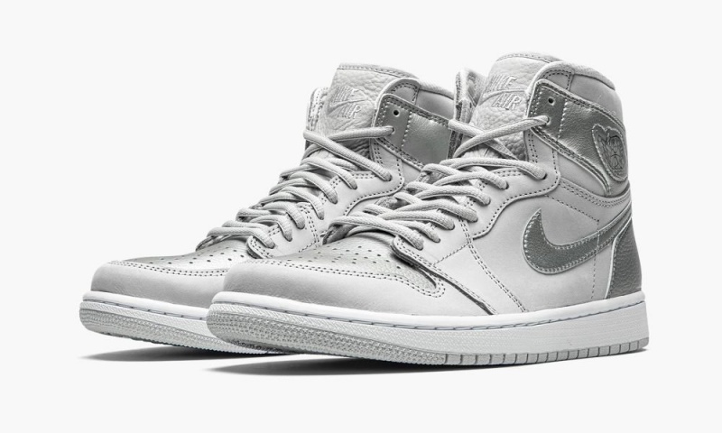 Nike Air Jordan 1 Retro High CO.JP 'Metallic Silver' Schoenen Heren Grijs Wit Metal Nederland | 314875-FTU