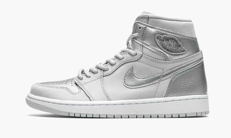 Nike Air Jordan 1 Retro High CO.JP \'Metallic Silver\' Schoenen Heren Grijs Wit Metal Nederland | 314875-FTU