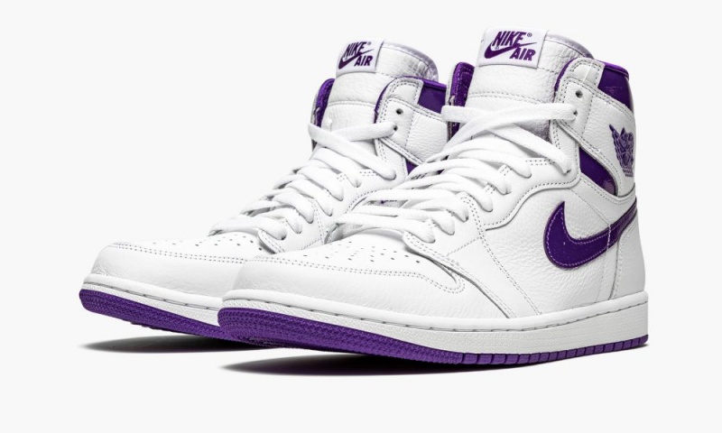 Nike Air Jordan 1 Retro High 'Court Purple' Schoenen Dames Wit Paars Nederland | 734921-SJA