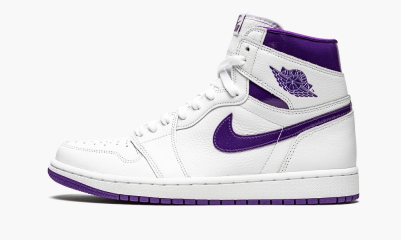 Nike Air Jordan 1 Retro High \'Court Purple\' Schoenen Dames Wit Paars Nederland | 734921-SJA