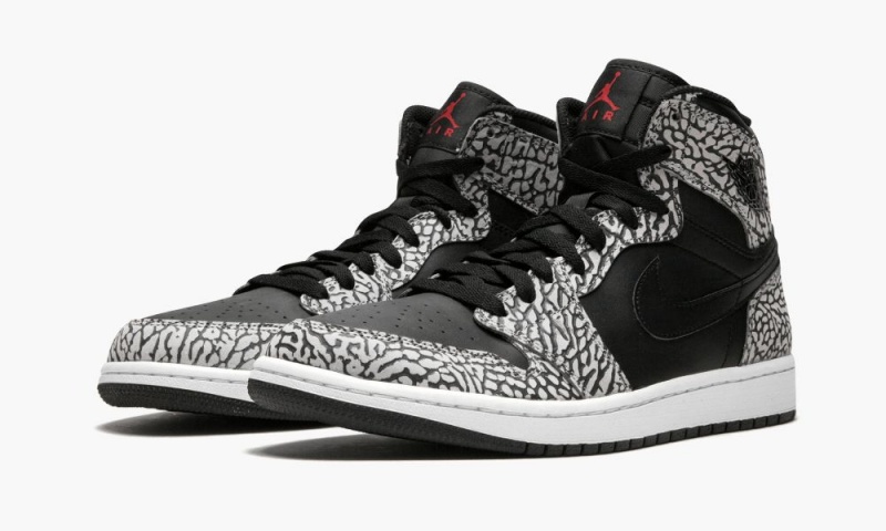 Nike Air Jordan 1 Retro High 'Elephant Print' Schoenen Heren Zwart Rood Nederland | 823719-JAD