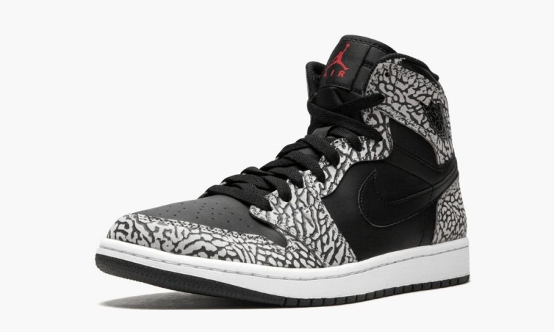 Nike Air Jordan 1 Retro High 'Elephant Print' Schoenen Heren Zwart Rood Nederland | 823719-JAD
