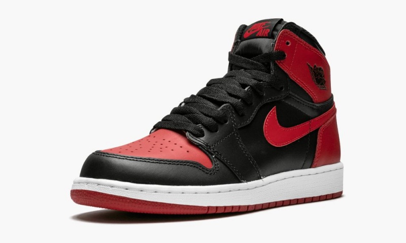 Nike Air Jordan 1 Retro High OG BG 'Banned' Schoenen Kinderen Zwart Rood Wit Nederland | 103297-CEA