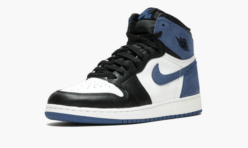 Nike Air Jordan 1 Retro High OG BG 'Blue Moon' Schoenen Kinderen Wit Blauw Zwart Nederland | 726501-BFA