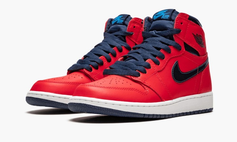 Nike Air Jordan 1 Retro High OG BG 'David Letterman' Schoenen Kinderen Rood Nederland | 053814-GPR