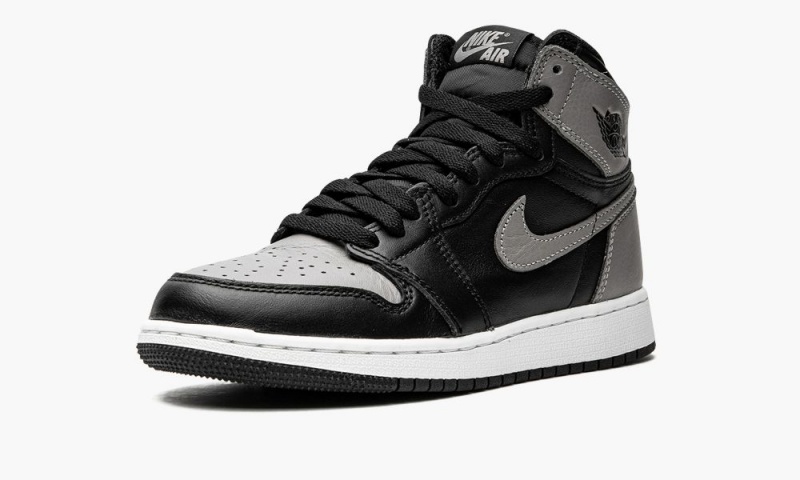 Nike Air Jordan 1 Retro High OG BG 'Shadow' Schoenen Kinderen Zwart Grijs Wit Nederland | 804572-TKA