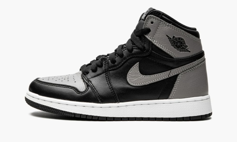 Nike Air Jordan 1 Retro High OG BG \'Shadow\' Schoenen Kinderen Zwart Grijs Wit Nederland | 804572-TKA
