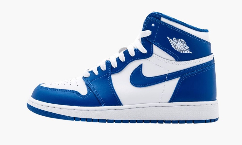 Nike Air Jordan 1 Retro High OG BG 'Storm Blue' Schoenen Kinderen Wit Blauw Nederland | 064531-QWX