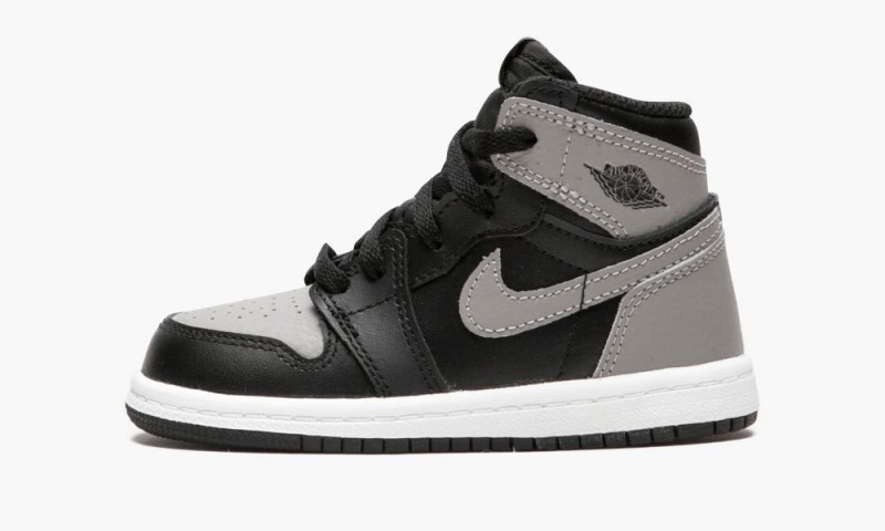 Nike Air Jordan 1 Retro High OG BT \'Shadow\' Schoenen Kinderen Zwart Grijs Wit Nederland | 095867-UVG