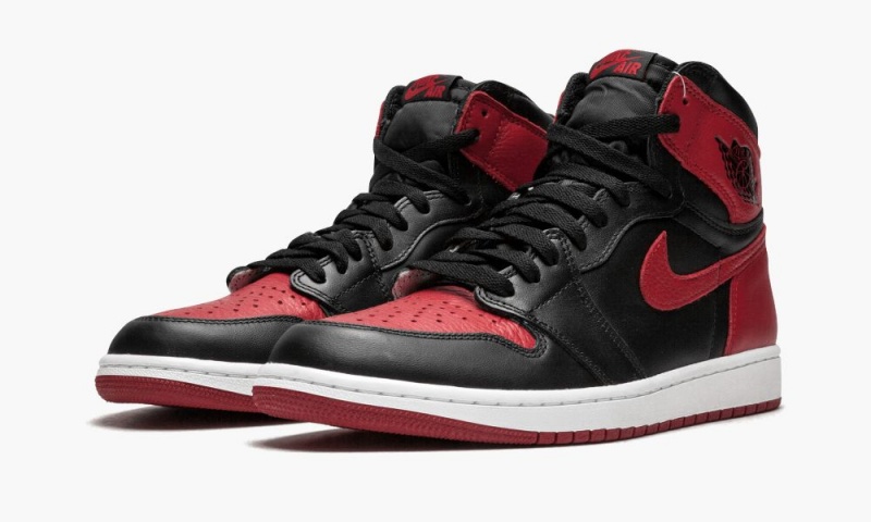 Nike Air Jordan 1 Retro High OG 'Banned / Bred' Schoenen Heren Zwart Rood Nederland | 498073-ZTP