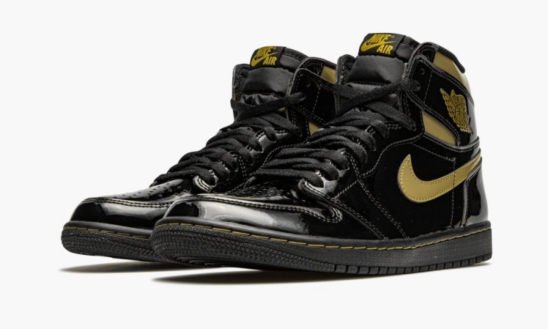 Nike Air Jordan 1 Retro High OG 'Black Metallic Gold' Schoenen Heren Zwart Metal Goud Nederland | 485036-ZNF