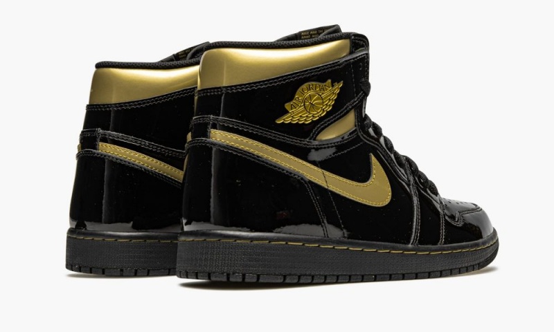 Nike Air Jordan 1 Retro High OG 'Black Metallic Gold' Schoenen Heren Zwart Metal Goud Nederland | 485036-ZNF