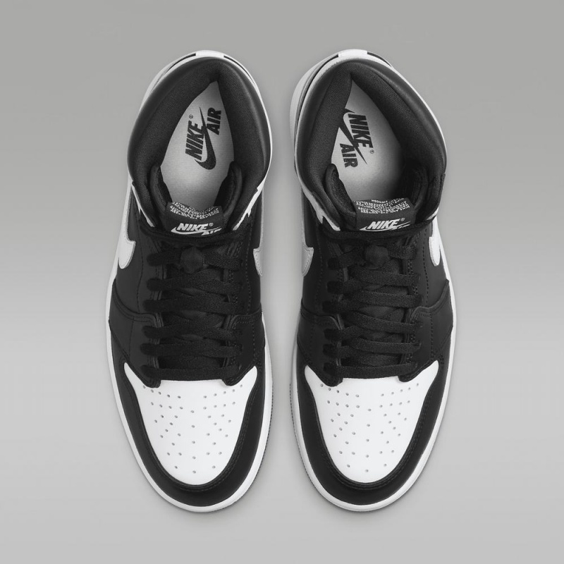 Nike Air Jordan 1 Retro High OG “Black & White” Schoenen Dames Zwart Wit Nederland | 304652-ABR