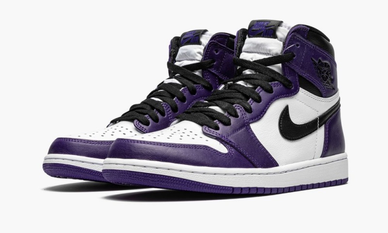 Nike Air Jordan 1 Retro High OG 'Court Purple 2.0' Schoenen Heren Paars Wit Zwart Nederland | 961730-RWC