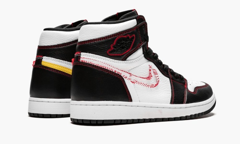 Nike Air Jordan 1 Retro High OG 'Defiant Yellow' Schoenen Heren Wit Zwart Rood Nederland | 347586-ALO