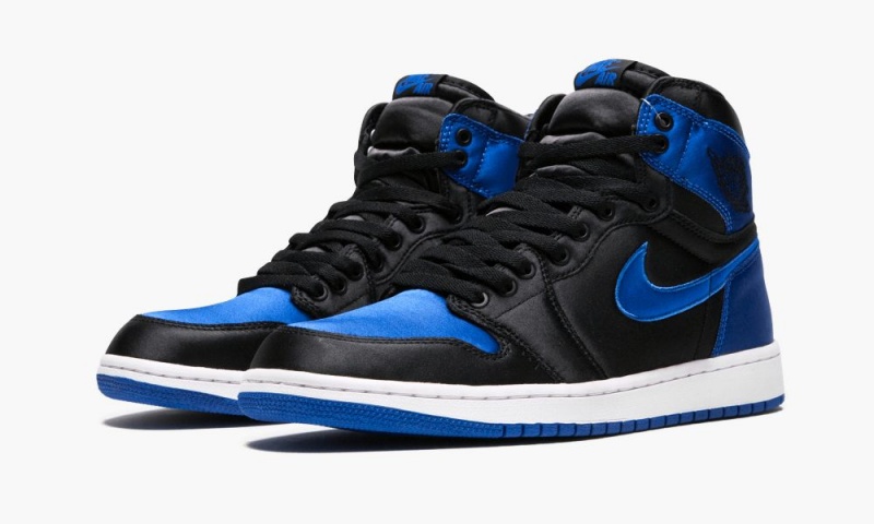 Nike Air Jordan 1 Retro High OG EP 'Satin' Schoenen Heren Zwart Koningsblauw Wit Nederland | 726138-UKG