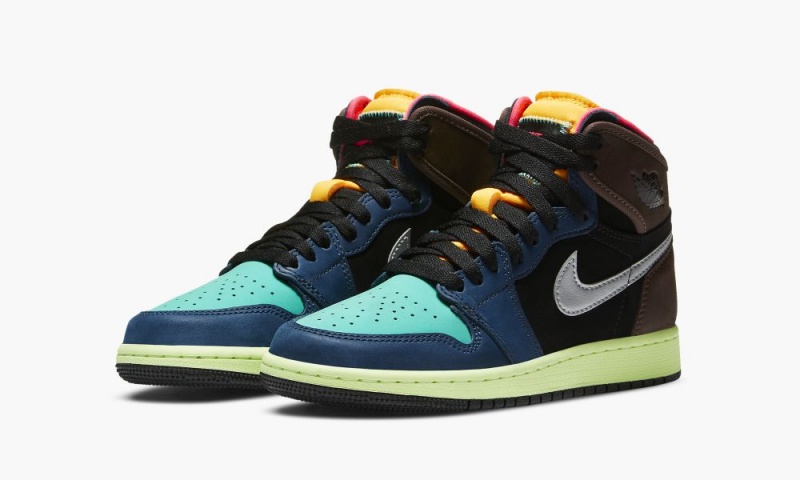 Nike Air Jordan 1 Retro High OG GS 'Bio Hack' Schoenen Kinderen Bruin Roze Blauw Nederland | 690357-VBE