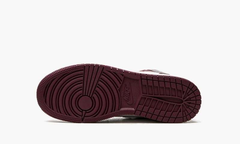 Nike Air Jordan 1 Retro High OG GS 'Bordeaux' Schoenen Kinderen Bordeaux Wit Metal Zilver Nederland | 871593-ODH
