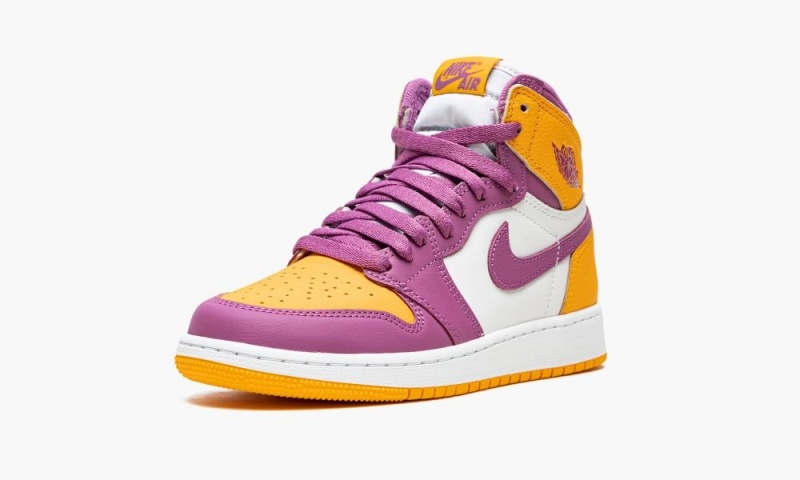 Nike Air Jordan 1 Retro High OG GS 'Brotherhood' Schoenen Kinderen Paars Goud Licht Nederland | 192703-VAR