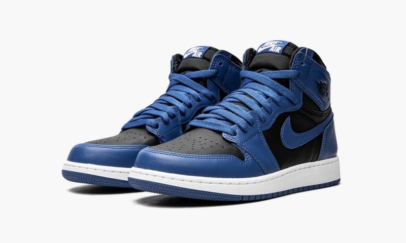 Nike Air Jordan 1 Retro High OG GS 'Dark Marina Blue' Schoenen Kinderen Donkerblauw Zwart Wit Nederland | 346781-TFC