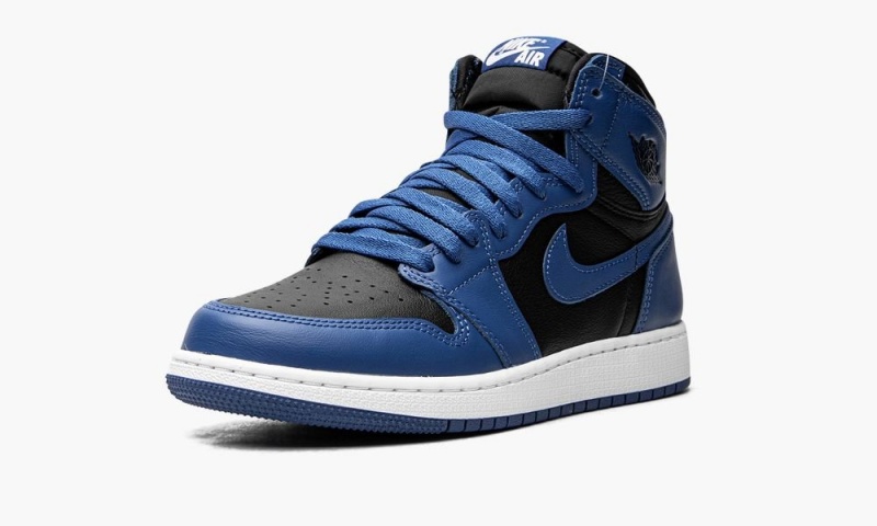 Nike Air Jordan 1 Retro High OG GS 'Dark Marina Blue' Schoenen Kinderen Donkerblauw Zwart Wit Nederland | 346781-TFC