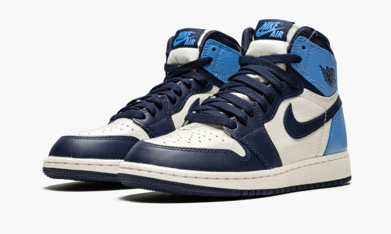 Nike Air Jordan 1 Retro High OG GS 'Obsidian/University Blue' Schoenen Kinderen Obsidian Blauw Nederland | 370641-JRL