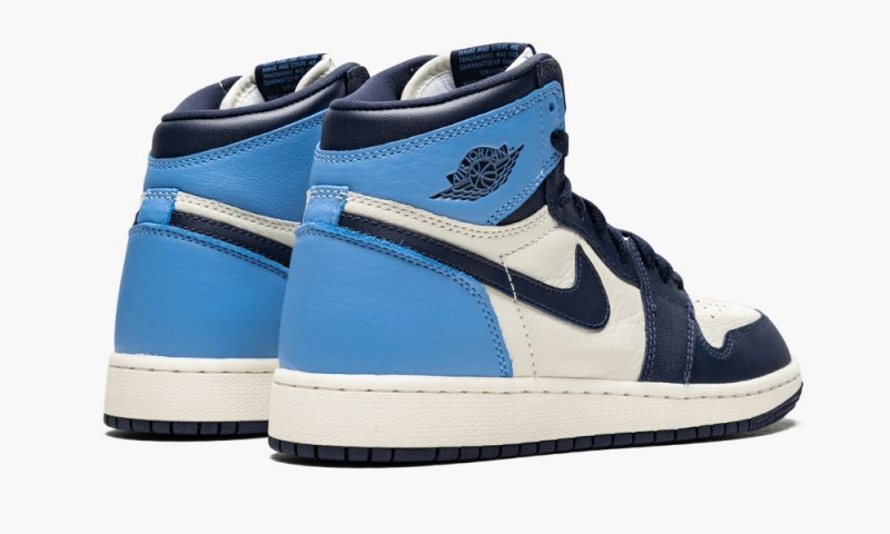 Nike Air Jordan 1 Retro High OG GS 'Obsidian/University Blue' Schoenen Kinderen Obsidian Blauw Nederland | 370641-JRL