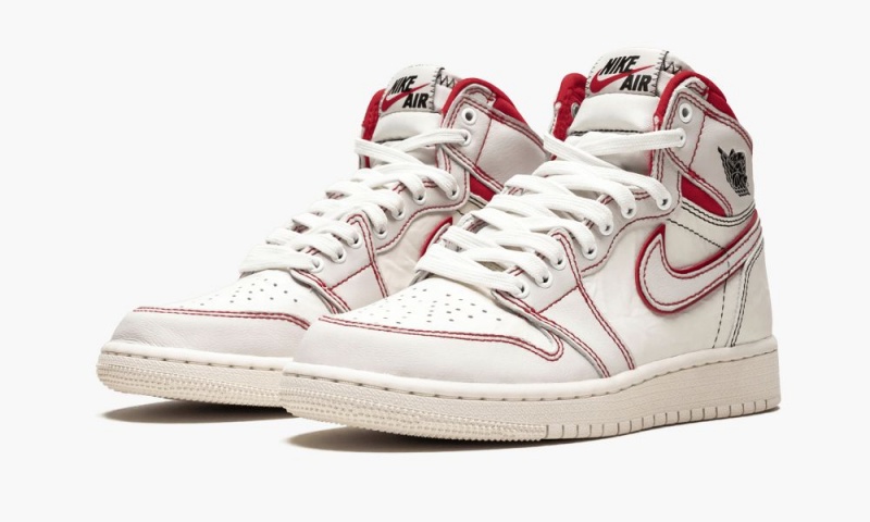 Nike Air Jordan 1 Retro High OG GS 'Phantom' Schoenen Kinderen Zwart Rood Wit Nederland | 401738-GXE