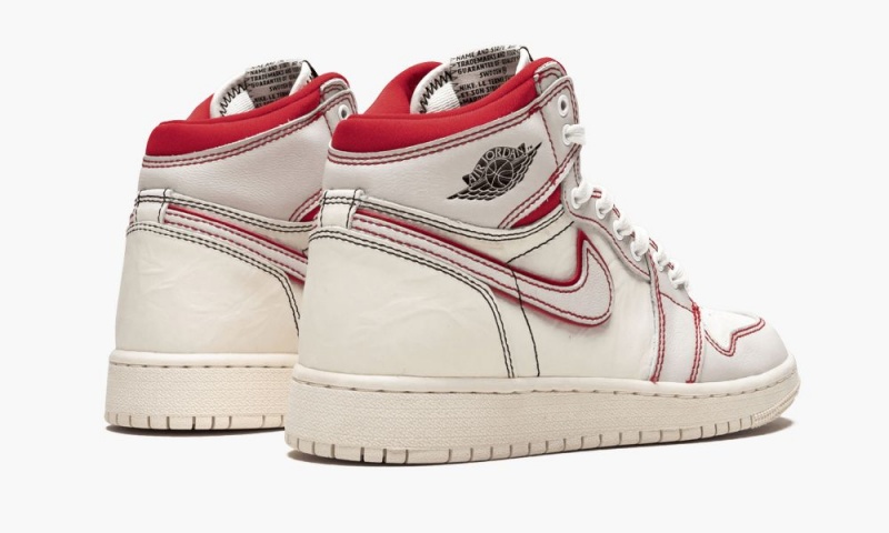 Nike Air Jordan 1 Retro High OG GS 'Phantom' Schoenen Kinderen Zwart Rood Wit Nederland | 401738-GXE
