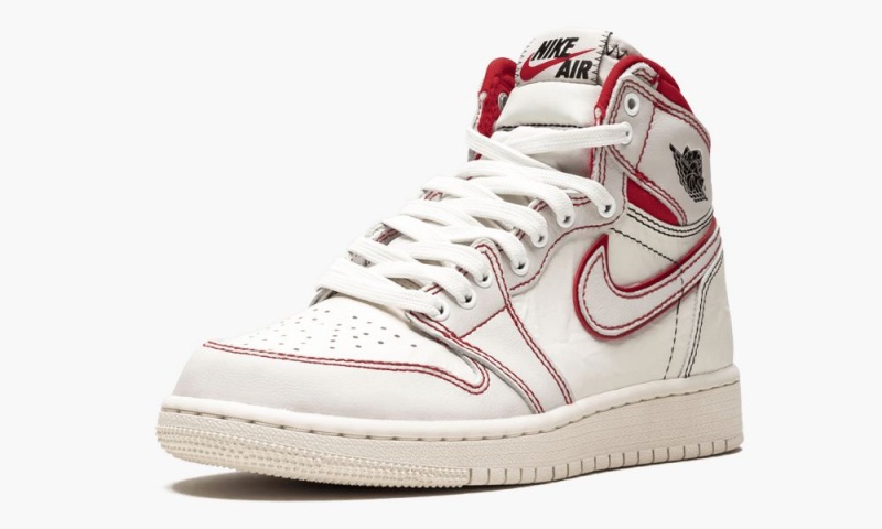 Nike Air Jordan 1 Retro High OG GS 'Phantom' Schoenen Kinderen Zwart Rood Wit Nederland | 401738-GXE