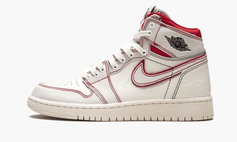 Nike Air Jordan 1 Retro High OG GS \'Phantom\' Schoenen Kinderen Zwart Rood Wit Nederland | 401738-GXE