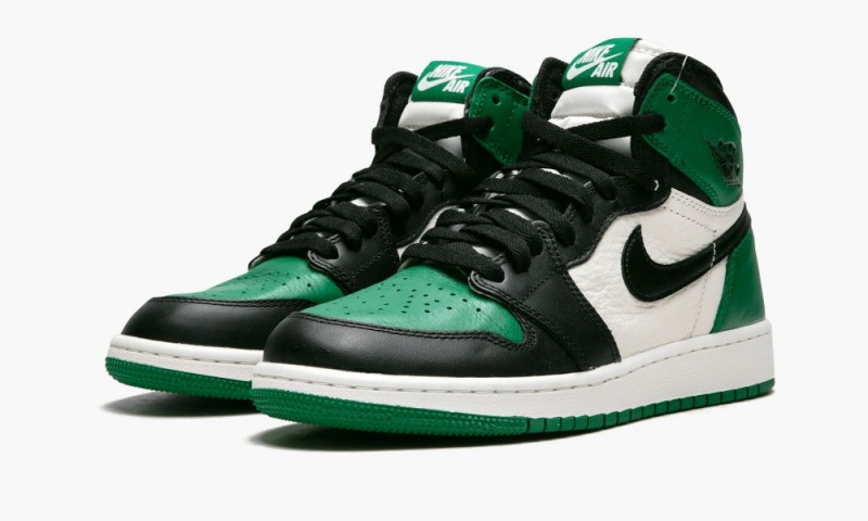 Nike Air Jordan 1 Retro High OG GS 'Pine Green' Schoenen Kinderen Diepgroen Zwart Nederland | 902137-QRP
