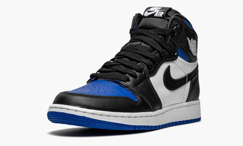 Nike Air Jordan 1 Retro High OG GS 'Royal Neus' Schoenen Kinderen Zwart Wit Koningsblauw Zwart Nederland | 640735-YLU