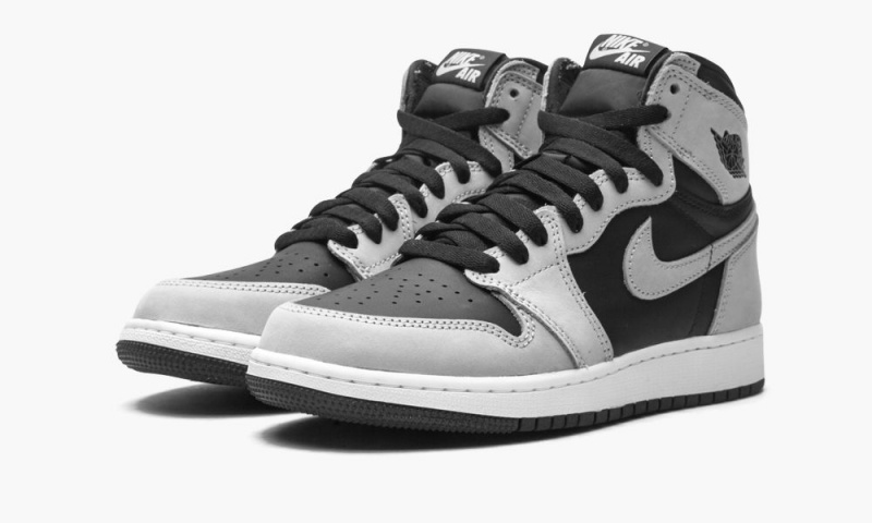 Nike Air Jordan 1 Retro High OG GS 'Shadow 2.0' Schoenen Kinderen Zwart Lichtgrijs Wit Nederland | 826135-AHF