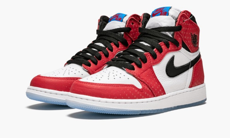 Nike Air Jordan 1 Retro High OG GS 'Spider-Man Origin Story' Schoenen Kinderen Rood Zwart Wit Blauw Nederland | 845290-ZGT