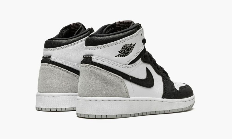 Nike Air Jordan 1 Retro High OG GS 'Stage Haze' Schoenen Kinderen Wit Zwart Grijs Nederland | 985713-AOE