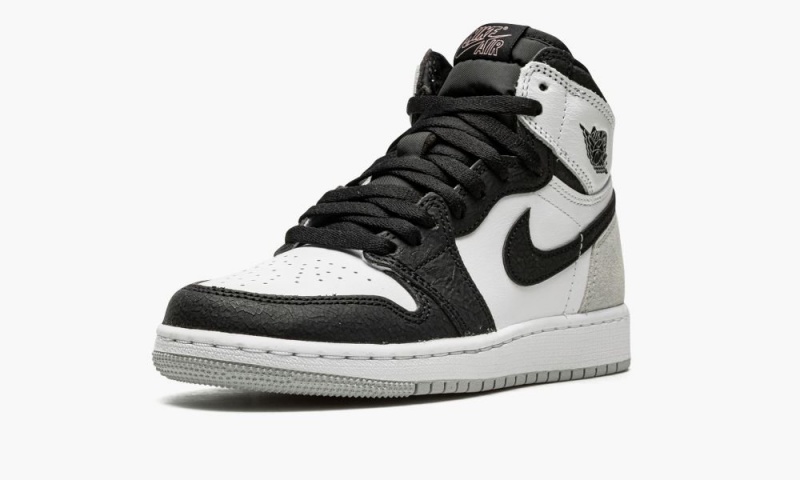 Nike Air Jordan 1 Retro High OG GS 'Stage Haze' Schoenen Kinderen Wit Zwart Grijs Nederland | 985713-AOE