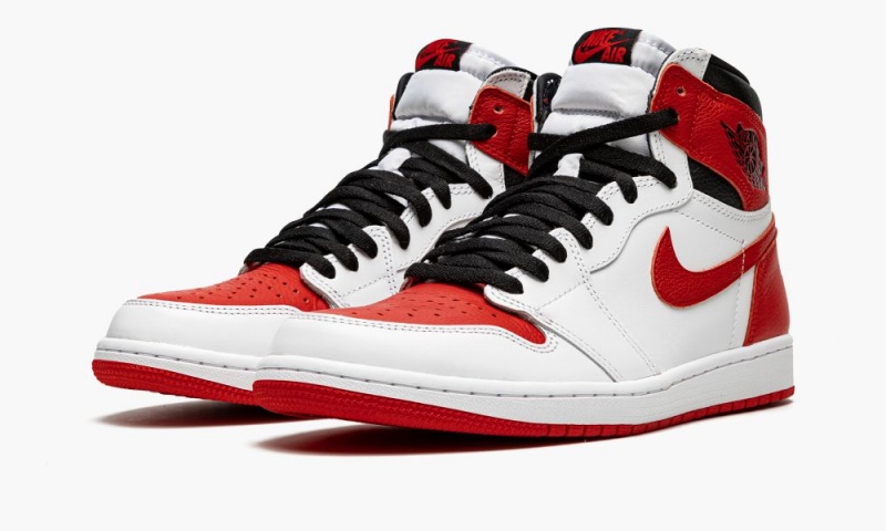 Nike Air Jordan 1 Retro High OG 'Heritage' Schoenen Heren Wit Rood Zwart Nederland | 621048-OMB