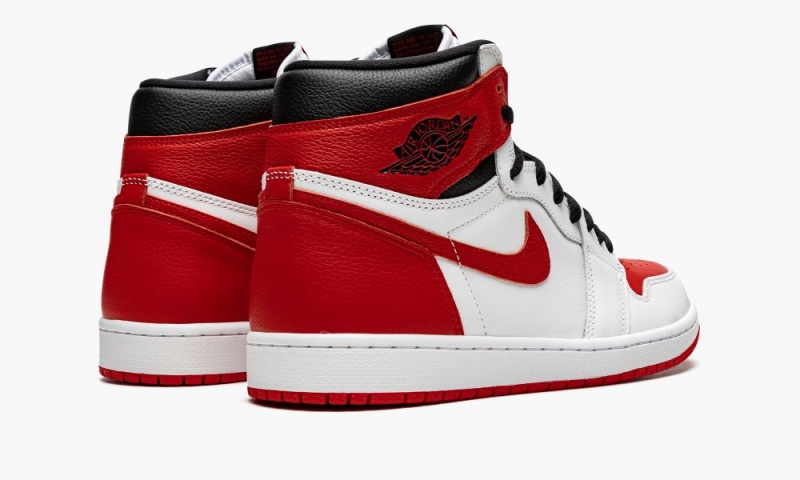 Nike Air Jordan 1 Retro High OG 'Heritage' Schoenen Heren Wit Rood Zwart Nederland | 621048-OMB