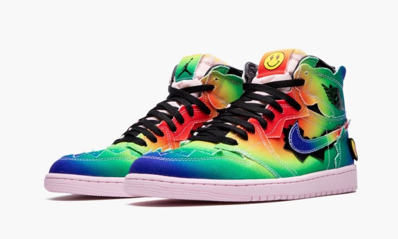 Nike Air Jordan 1 Retro High OG 'J Balvin' Schoenen Heren Gekleurd Zwart Roze Nederland | 780169-GXM