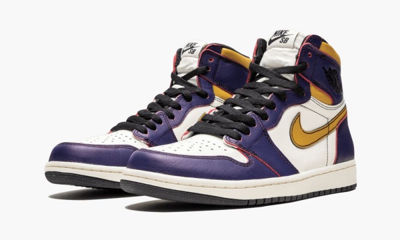 Nike Air Jordan 1 Retro High OG 'LA to Chicago' Schoenen Heren Paars Goud Nederland | 203196-ZPM