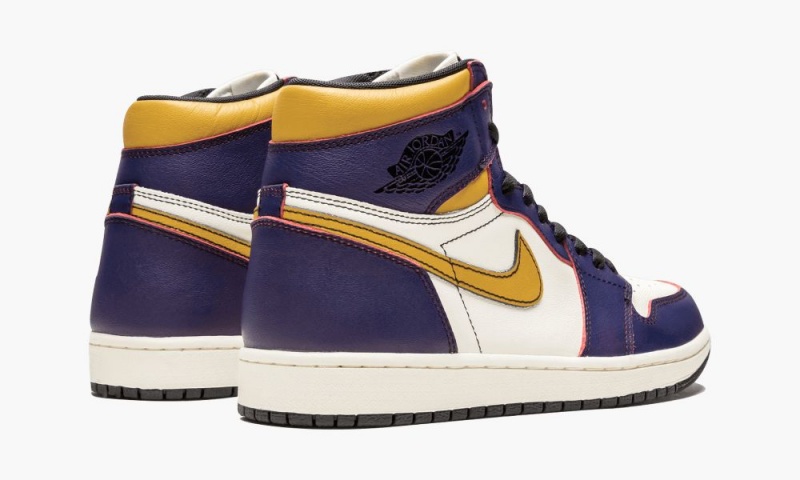 Nike Air Jordan 1 Retro High OG 'LA to Chicago' Schoenen Heren Paars Goud Nederland | 203196-ZPM