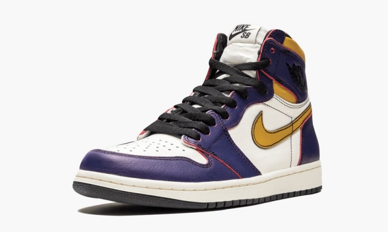 Nike Air Jordan 1 Retro High OG 'LA to Chicago' Schoenen Heren Paars Goud Nederland | 203196-ZPM