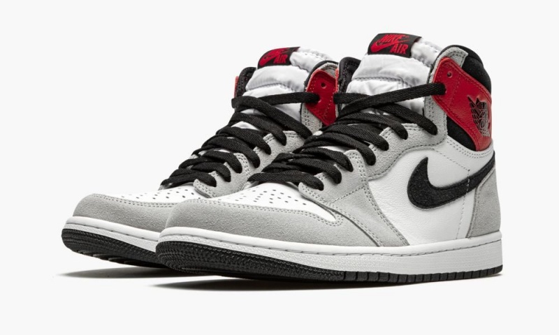 Nike Air Jordan 1 Retro High OG 'Light Smoke Grey' Schoenen Heren Wit Zwart Lichtgrijs Nederland | 869145-WEL